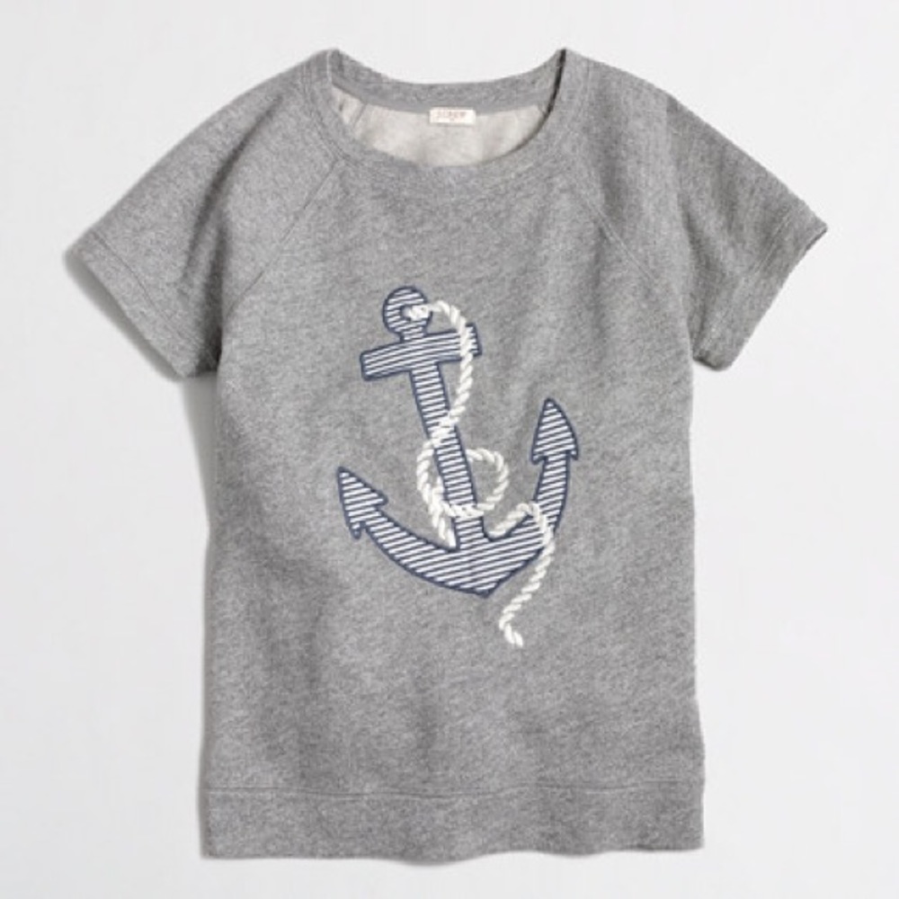 J. Crew Anchor Sweatshirt Top