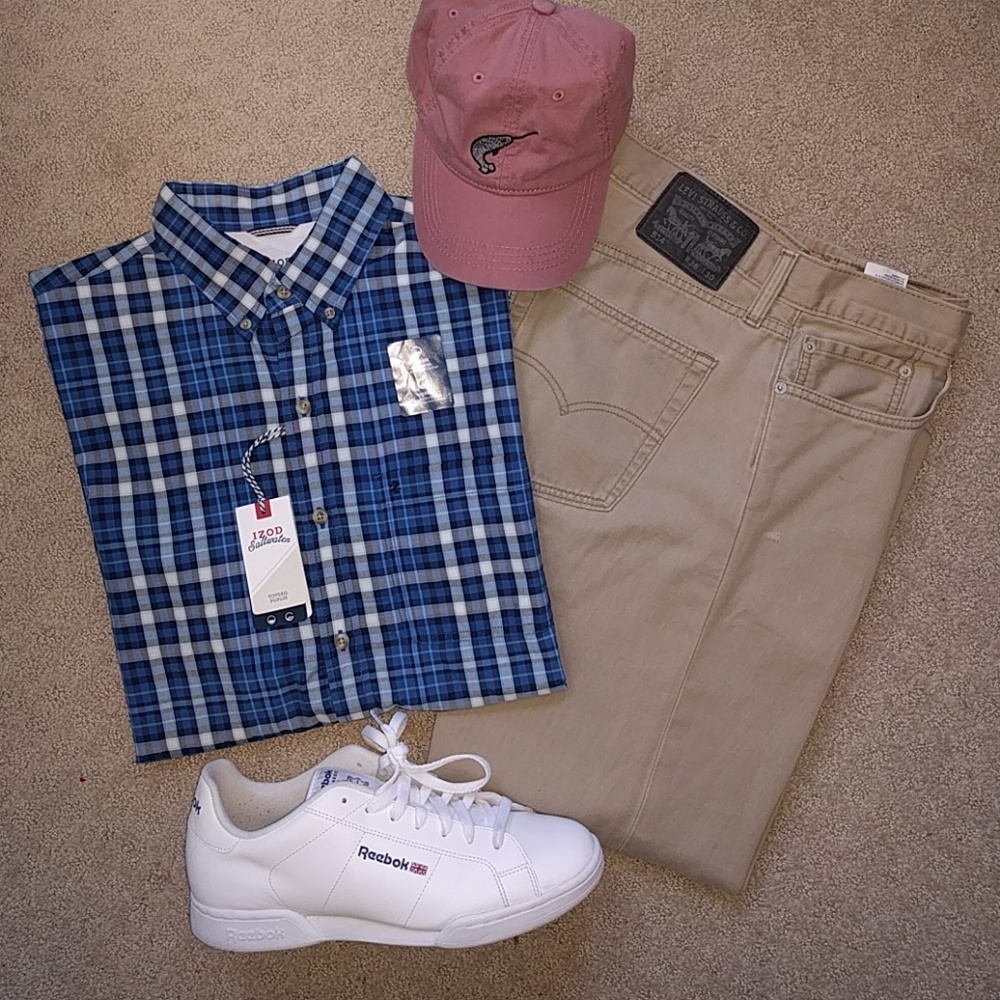 Izod Saltwater Edition Plaid Button-down