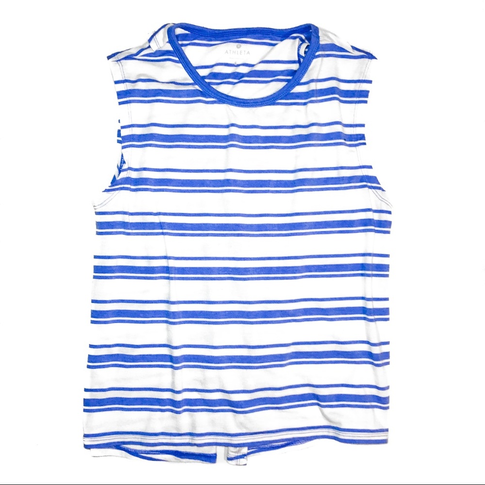 Athleta Tank Top Women's Striped Workout shirt S