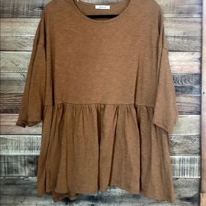 Maggie Peplum in Mustard