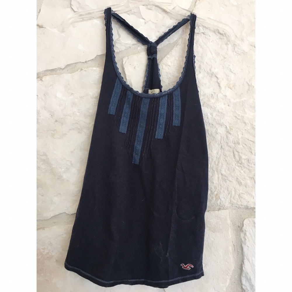 Hollister Navy Tank Top