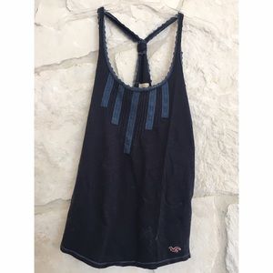 Hollister Navy Tank Top