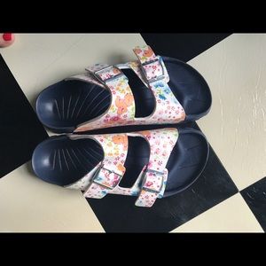 Floral Birkies Sandals