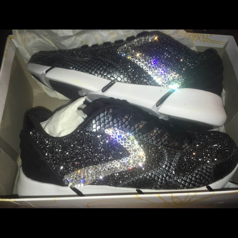 Swarovski yellow box sneakers