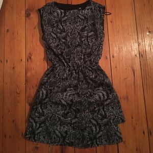 Black floral dress
