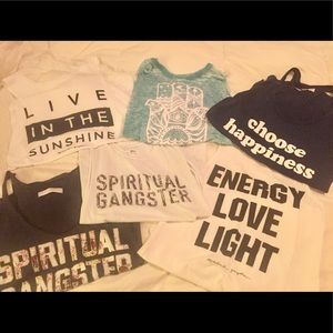 Spiritual gangster yoga tops lot! Mediums!