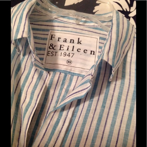 Frank & Eileen Tops - 😊Frank & Eileen Barry Striped Linen Shirt XSmall