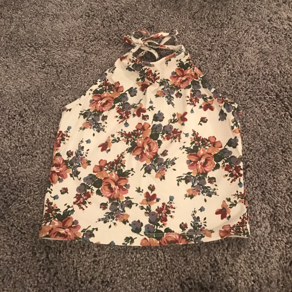 Brandy Melville flower crop top