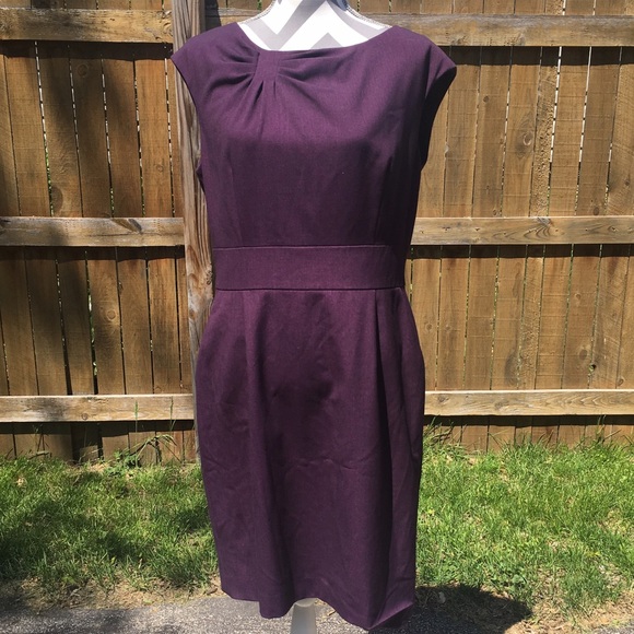 Calvin Klein Dresses & Skirts - Calvin Klein Wine Puple Dress w/ Pockets