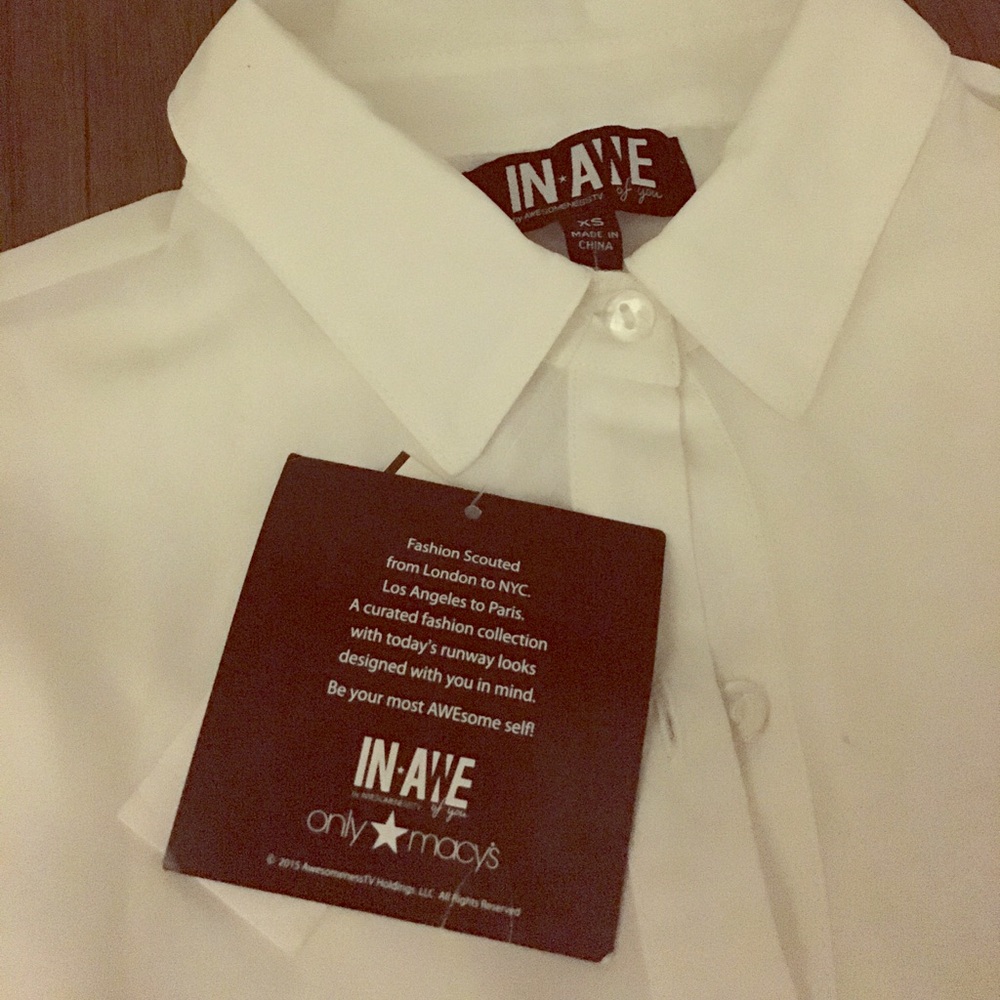 White Sheer High-Low Blouse