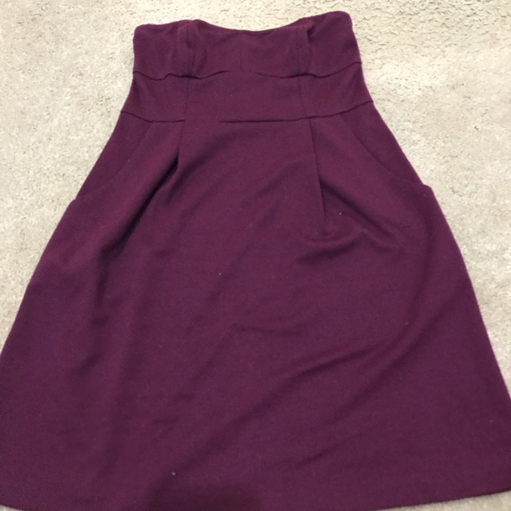 Urban outfitters maroon strapless dress