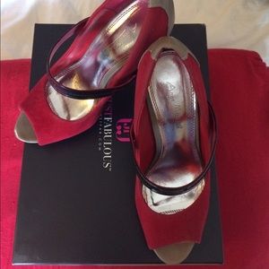 Great color block heels.