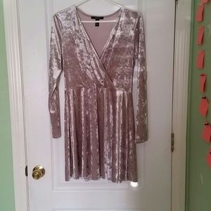 Crushed velvet dress