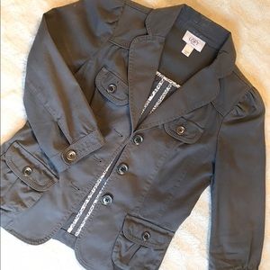 Ann Taylor LOFT Blazer/Jacket Gray - XXSP