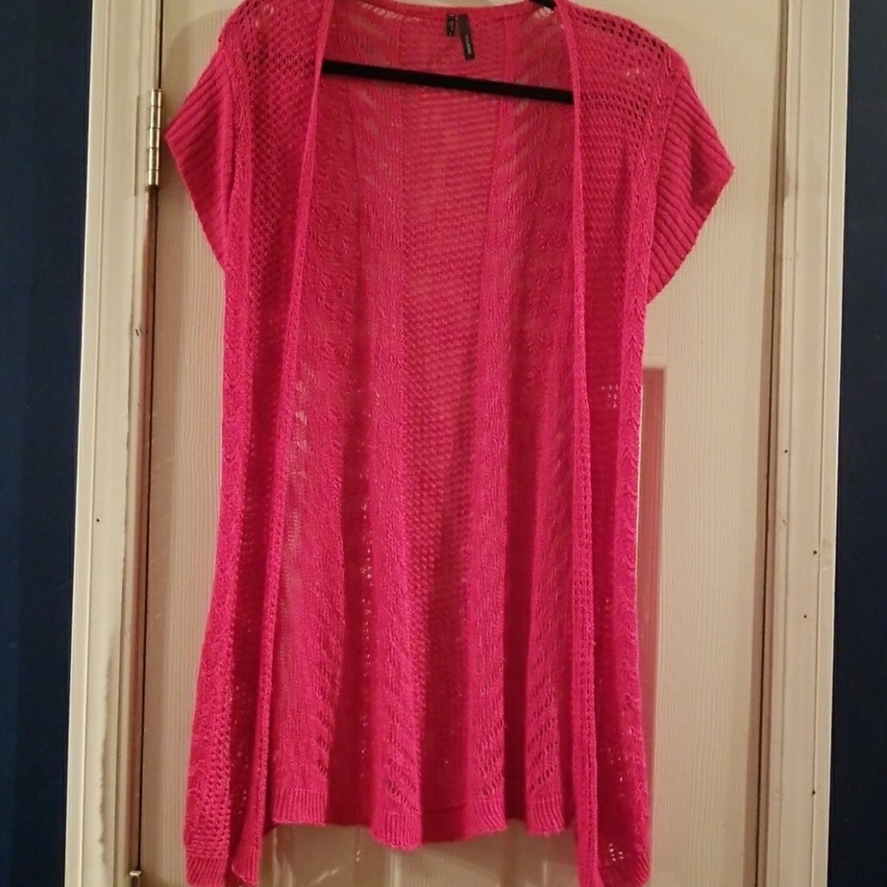 Long knitted cardigan