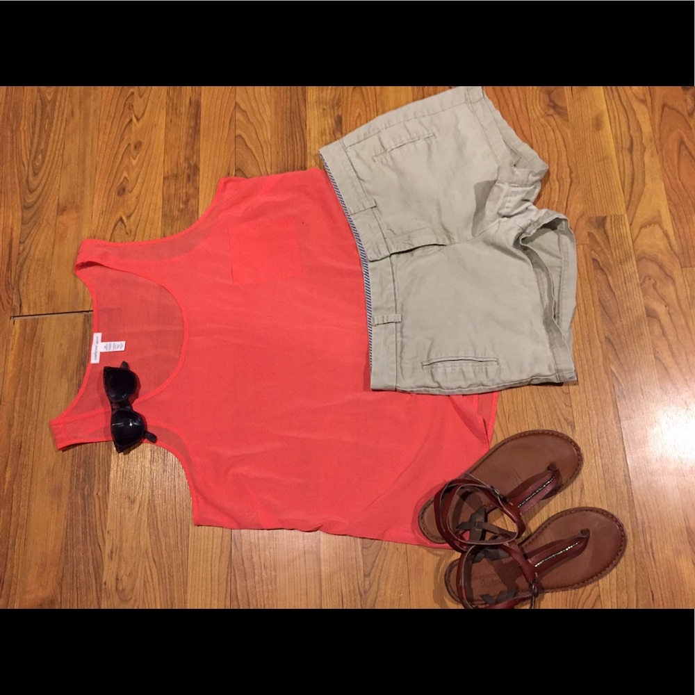 Coral tank top