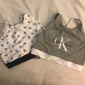 NWT Calvin Klein high neck bralettes