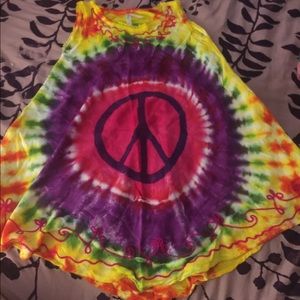 Girls tie dye sun dress.
