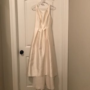 Alfred sung ivory dress size 4 worn once