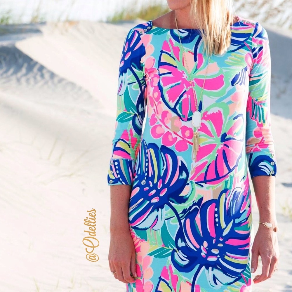 Lilly Pulitzer Sophie UPF 50+ Dress Exotic Garden