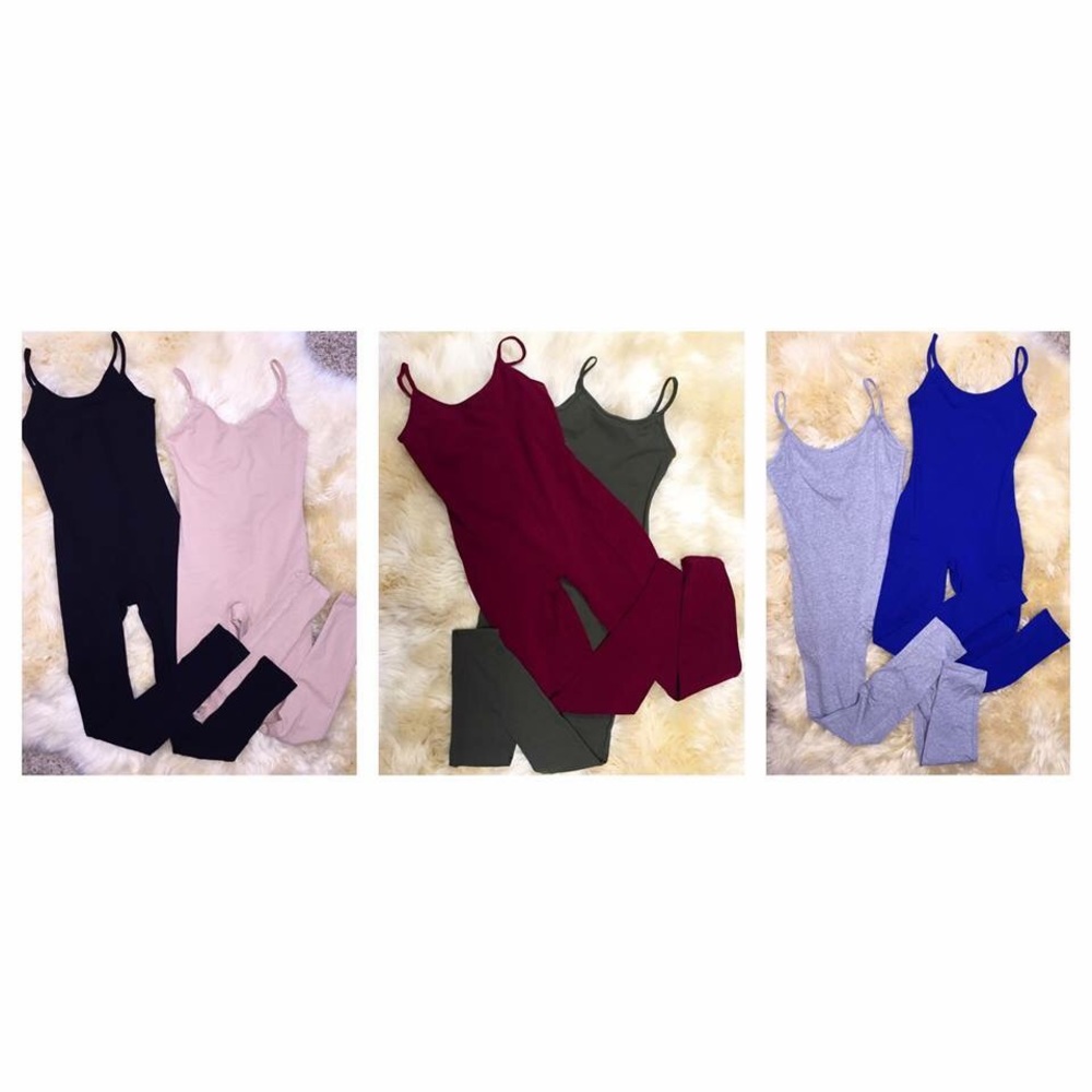 Jumpsuits new cotton not see through stretchy