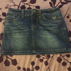 Girls justice jean skirt