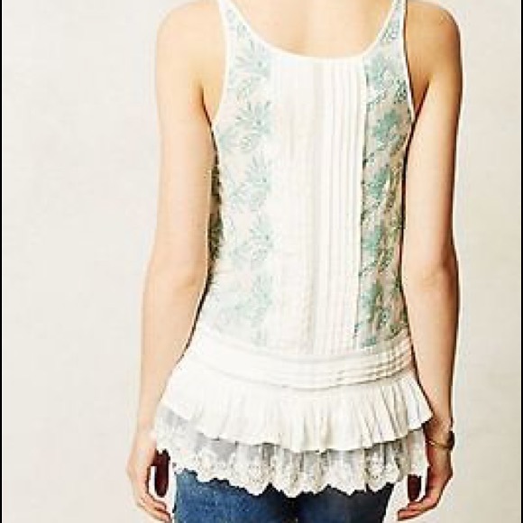 Anthropologie Lilika Sinaloa Embroidered Tank - Picture 2 of 3