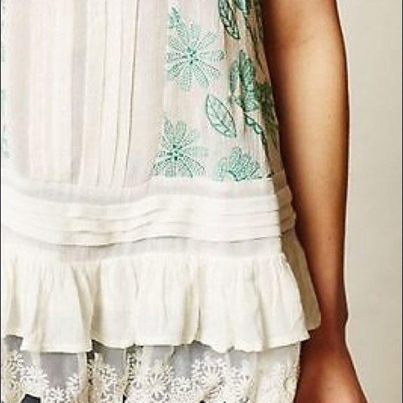 Anthropologie Lilika Sinaloa Embroidered Tank - Picture 3 of 3