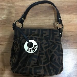 New Authentic FENDI Zucca Small Purse Bag