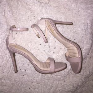 Nude strappy heels!