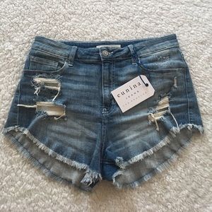 NWT eunina cutoff jeans shorts