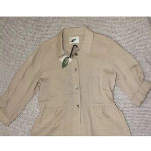 NWT Nurture Jacket/Blazer Linen Style Size Large