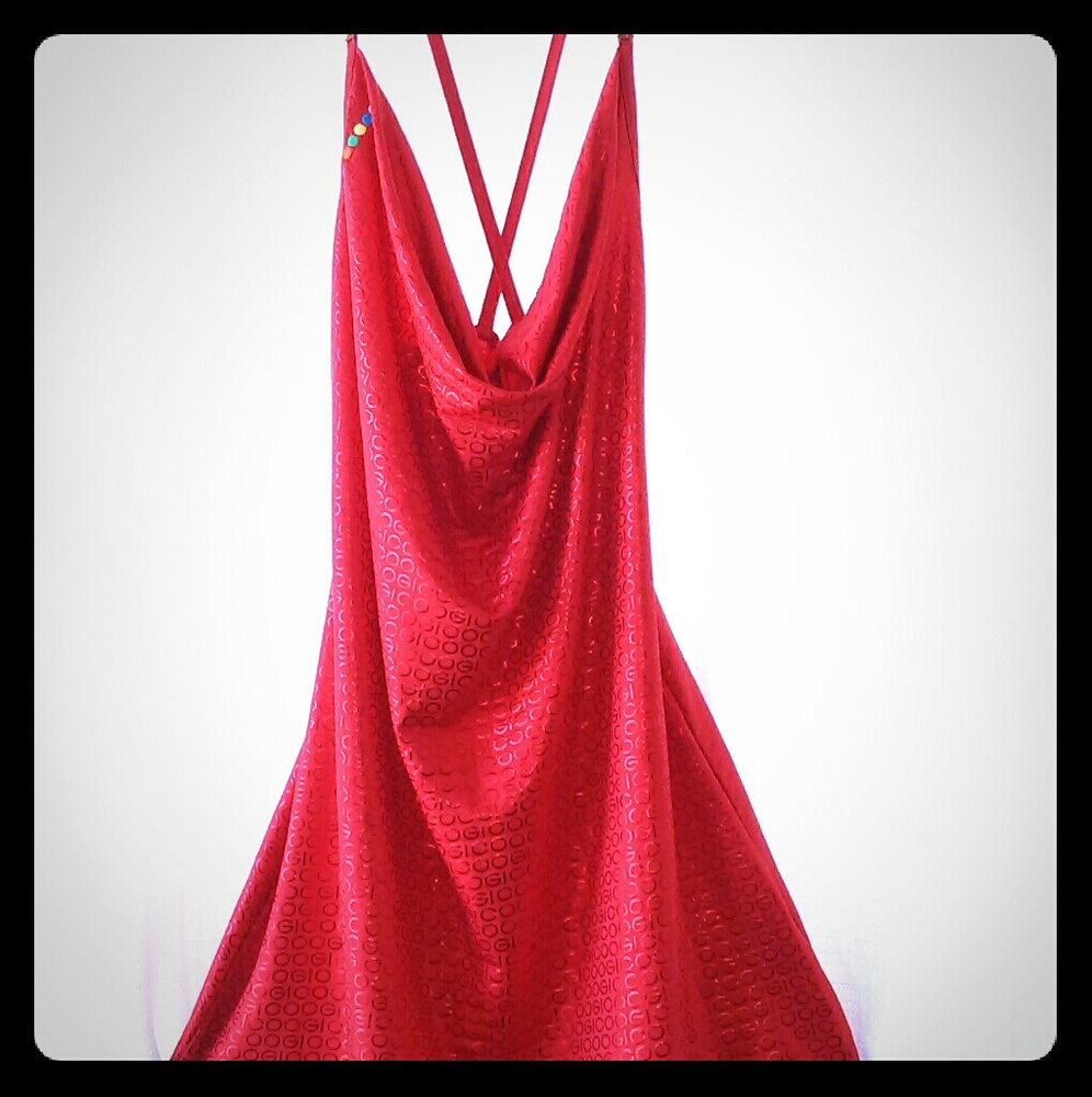 Coogi red mini dress