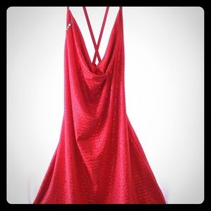 Coogi red mini dress