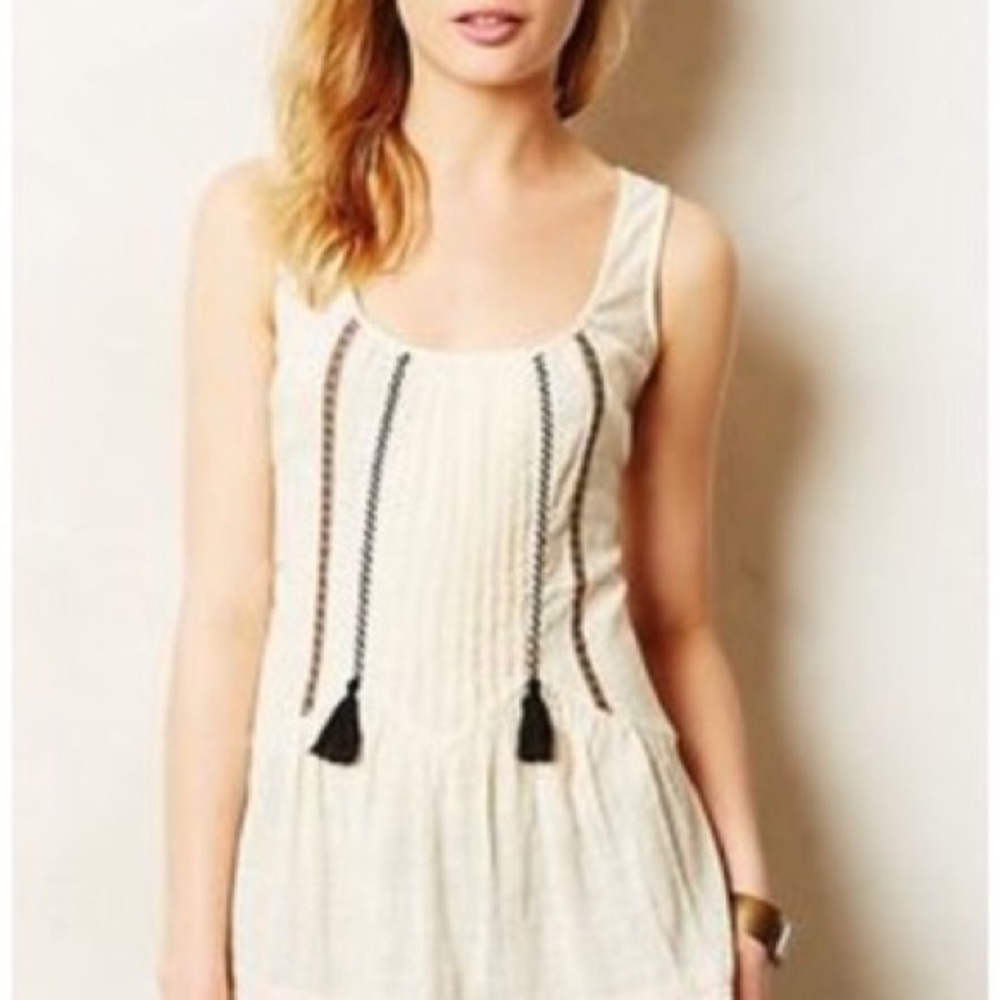 Anthropologie Tassel Tank