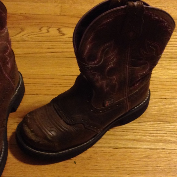 Justin steel toe work boots - Picture 3 of 4