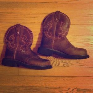 Justin steel toe work boots