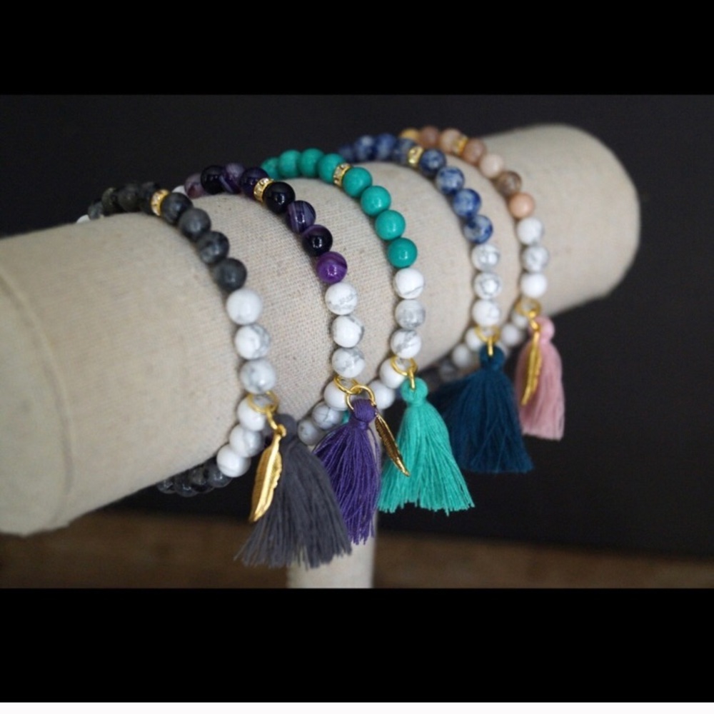 Last 1! 🌟Gemstone Tassel Bracelet