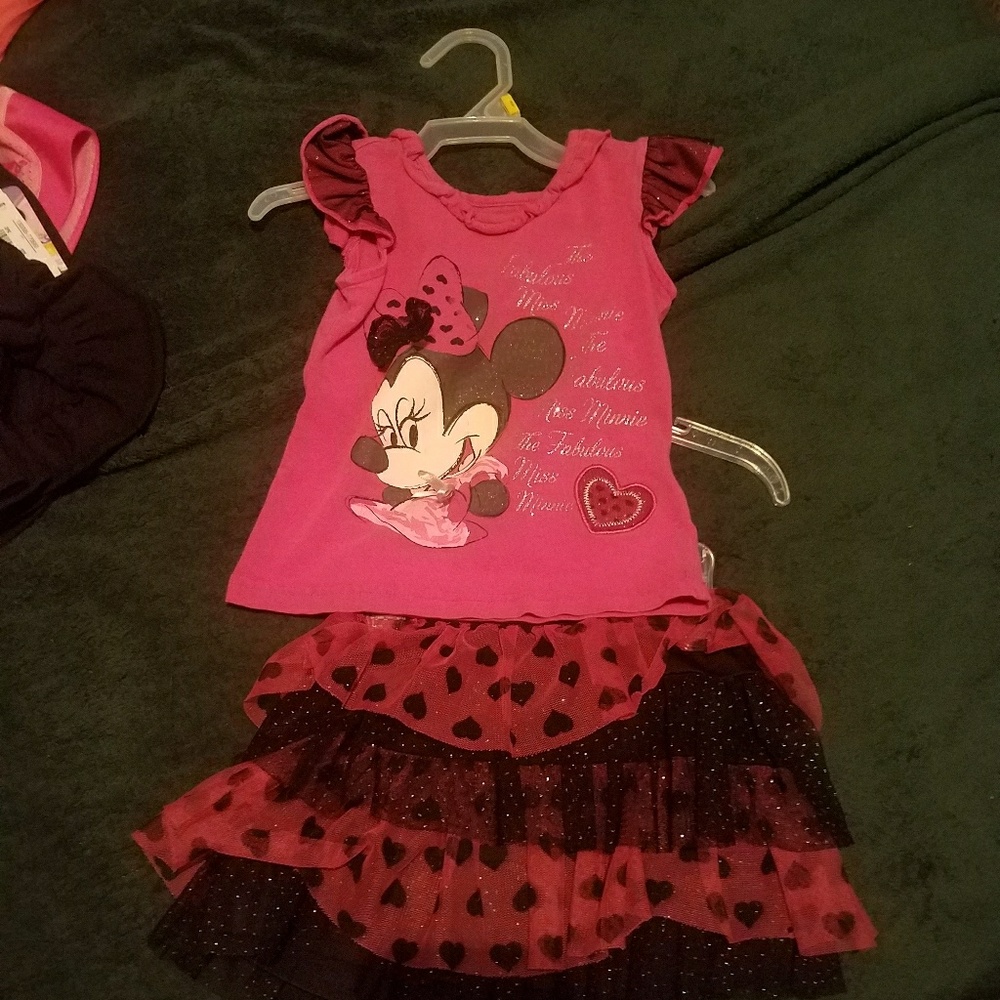 Minnie mouse tank top and tutu skirt