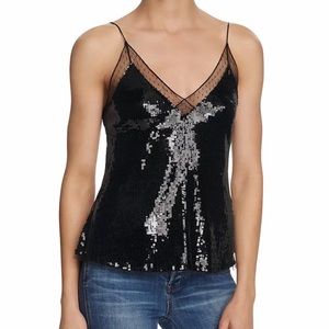 Free People Sassy Sequins Embellished Cami