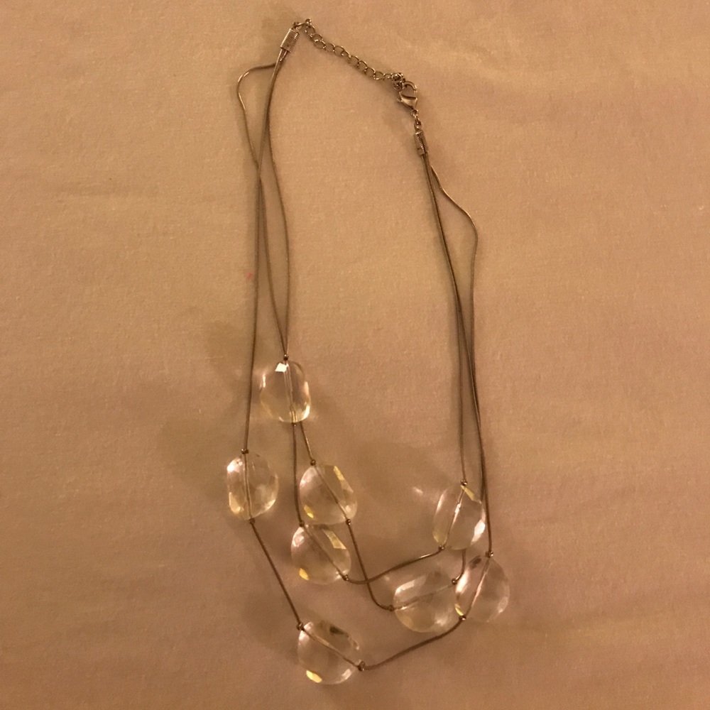 New 3 strand crystal necklace