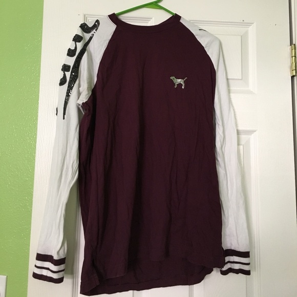 PINK Victoria's Secret Sweaters - Vs pink blinged shirt