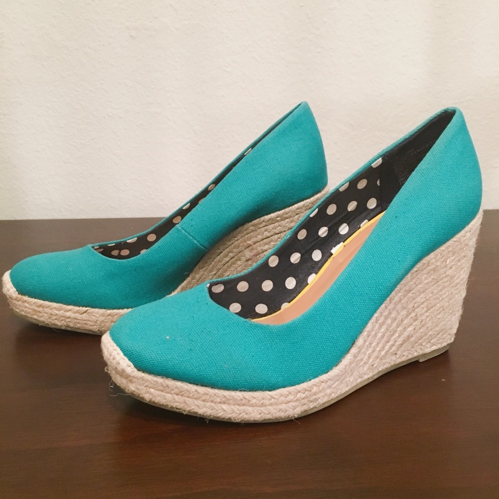 J Crew inspired Canvas Espadrille Wedges