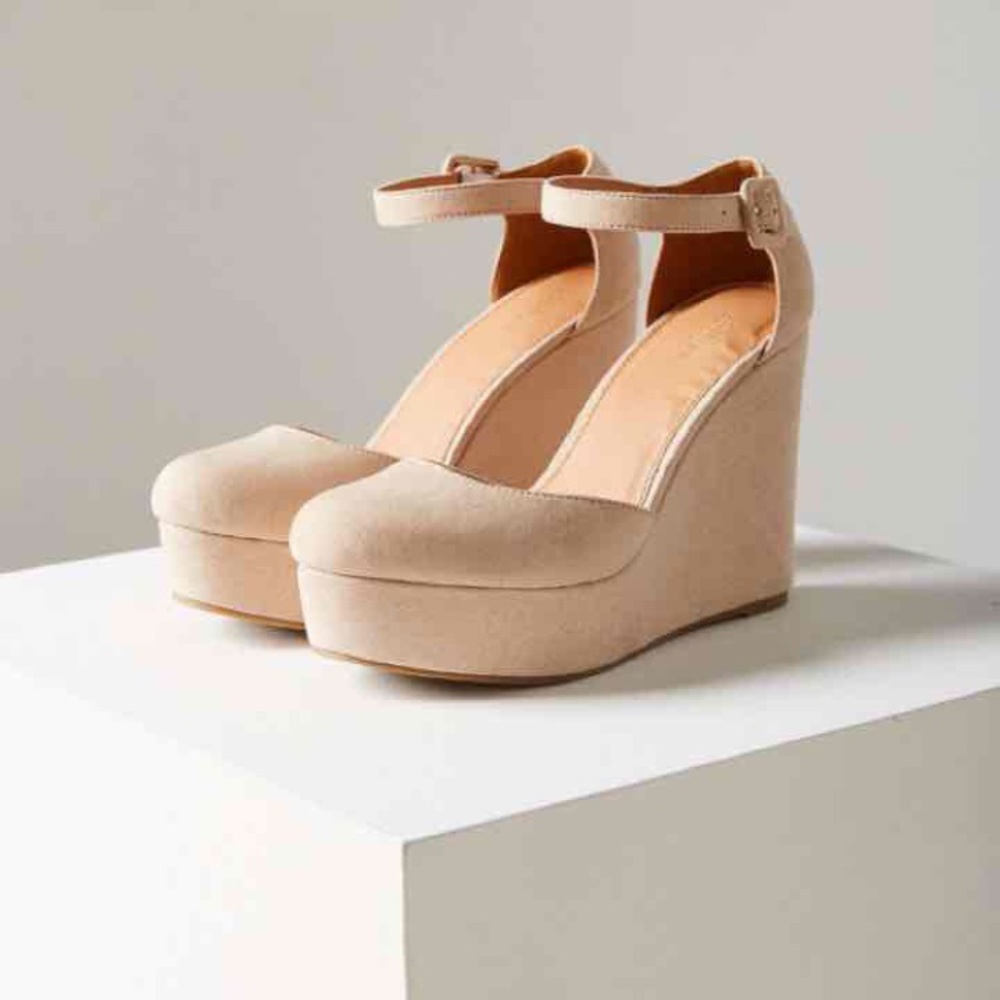 Urban Outfitters Suede Platform Wedges - Size 9