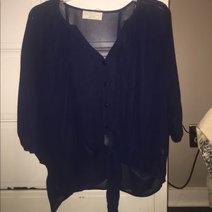 Super cute sheer blouse!￼ Gameday by Chloe