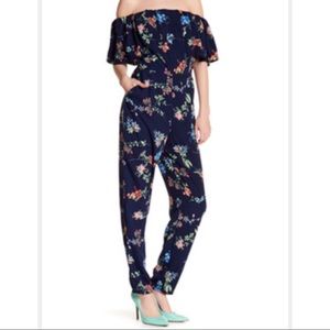 Sugar+lips off the shoulder jumpsuits