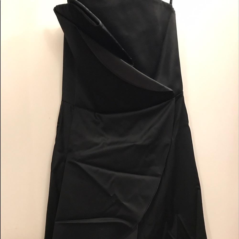 Emporio Armani black mini cocktail party dress 38