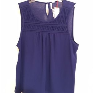 NWT blue sleeveless top