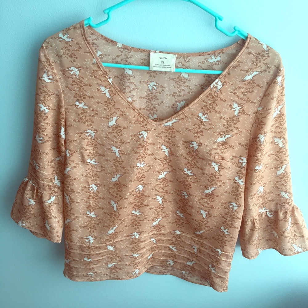 Pins and Needles bell sleeve blouse