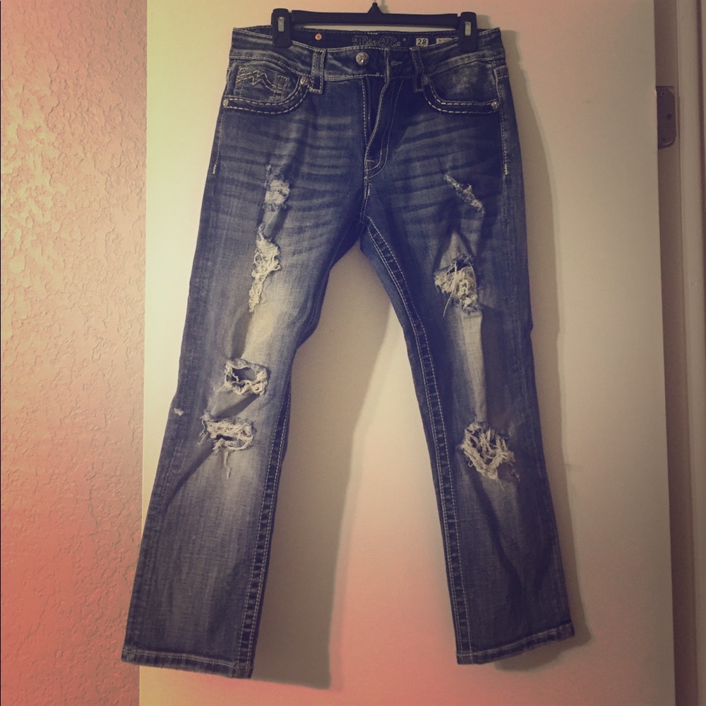 Miss Me boyfriend Capri jeans